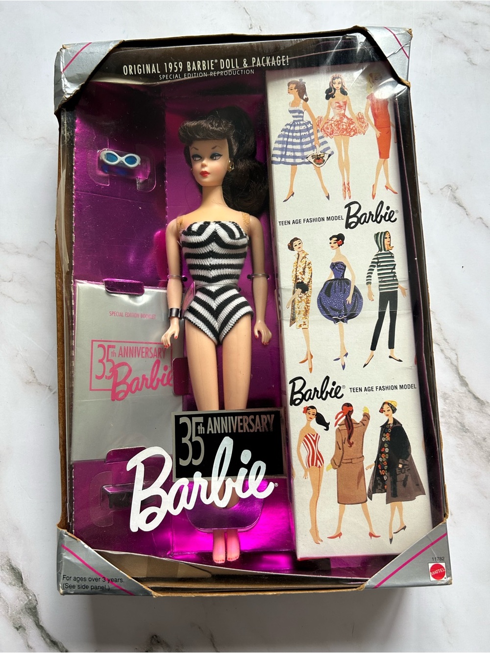 35th Anniversary Brunette Barbie Doll